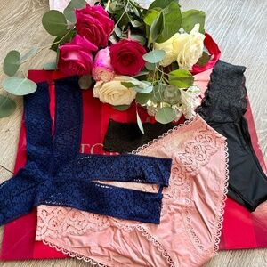 Victoria's Secret Variety Panties Pack Of 3, L New Without Tags